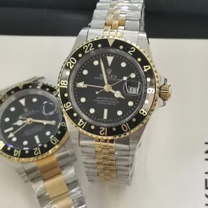 Replica Swiss Rolex GMT Master II Two Tone Yellow Gold Vintage Watch New25064